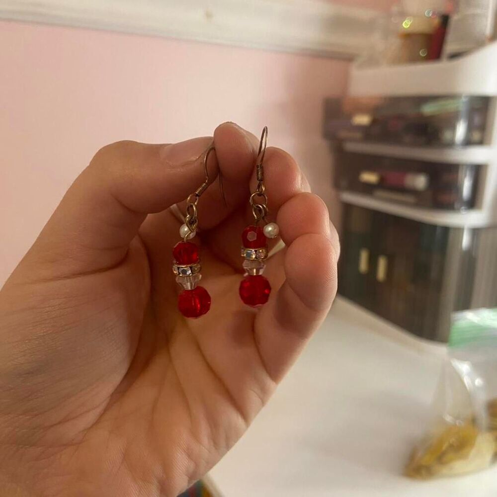 Christmas Santa Dangle Earrings